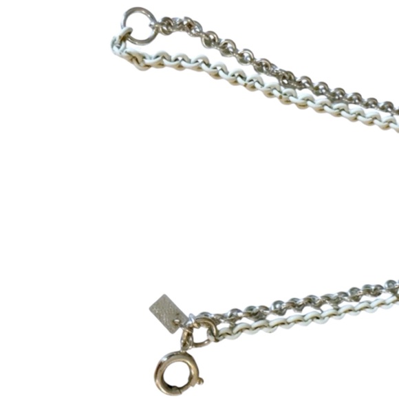 Emmons White & Silver Tasseled Sno-Ball Choker Necklace - Picture 12 of 14